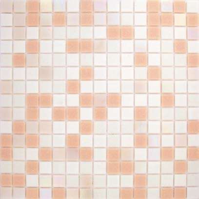 Мозаика Alma Mosaic Смеси 20 Roberta(m), цвет белый розовый, поверхность глянцевая, квадрат, 327x327