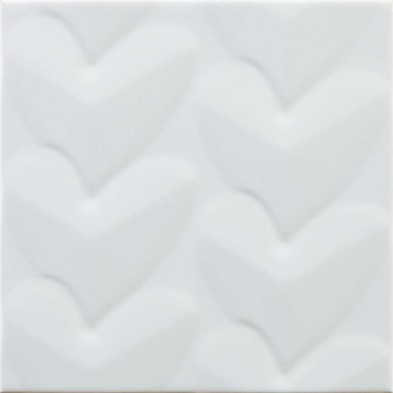 Керамическая плитка Pamesa Agatha Mille Cuori Blanco, цвет белый, поверхность глянцевая, квадрат, 250x250