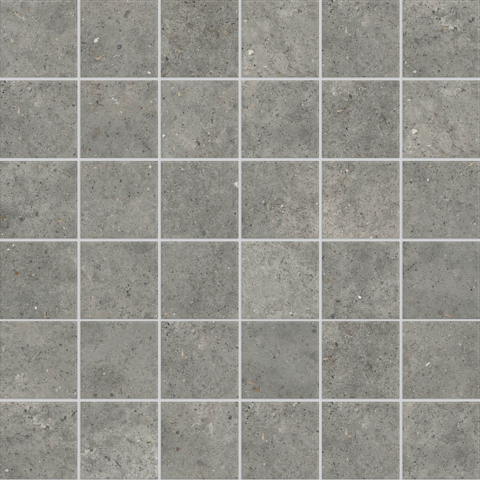 Мозаика Ariana Anima Mos. Fango PF60007945, цвет серый, поверхность матовая, квадрат, 300x300
