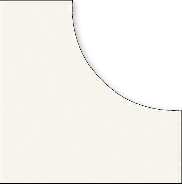 Декоративные элементы La Diva Tamara QuadratoXCerchio Latte 30.30QDRCRCGRS-Lat, цвет белый, поверхность матовая, квадрат, 300x300
