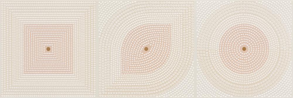 Декоративные элементы Serra Flavia Beige Geometric Decor, цвет бежевый, поверхность глянцевая, прямоугольник, 300x900