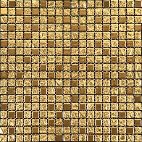 Мозаика Natural Mosaic Crystal BSU-21-15 (BSUA-111-15) (Стекло), цвет жёлтый, поверхность глянцевая, квадрат, 298x298