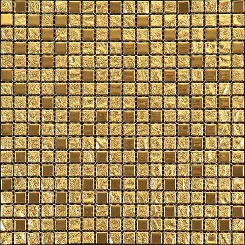 Мозаика Natural Mosaic Crystal BSU-21-15 (BSUA-111-15) (Стекло), цвет жёлтый, поверхность глянцевая, квадрат, 298x298