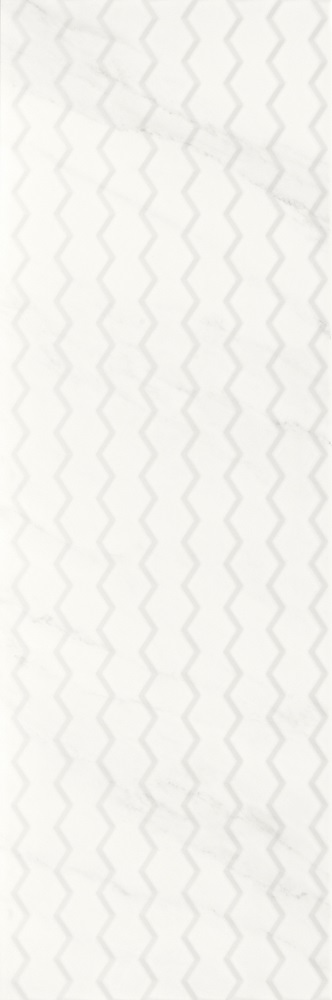 Керамическая плитка Paradyz Margarita Calacatta Sciana B Struktura Rekt., цвет белый, поверхность глянцевая, прямоугольник, 325x977