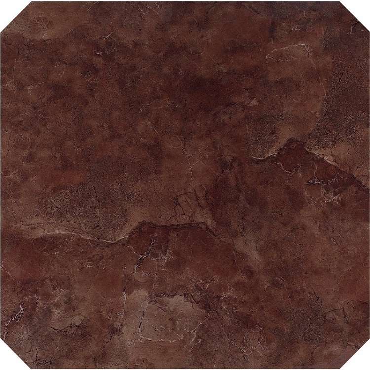 Керамогранит Caramelle Mosaic Venezia Brown Oktagon Pol, цвет коричневый, поверхность глянцевая полированная, квадрат, 600x600