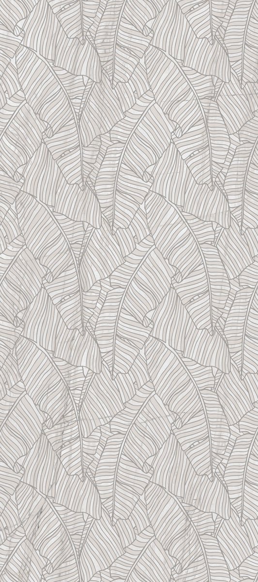 Декоративные элементы Ariana Nobile Dec Foglie Montblanc Soft PF60008311, цвет белый, поверхность матовая, прямоугольник, 1200x2800