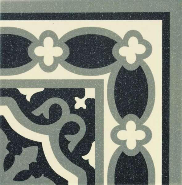 Керамическая плитка Mainzu Esquina Florentine Black, цвет серый, поверхность матовая, квадрат, 200x200