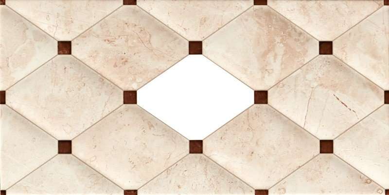Декоративные элементы STN Ceramica Ventana Caledonia Crema, цвет бежевый, поверхность глянцевая, прямоугольник, 250x500