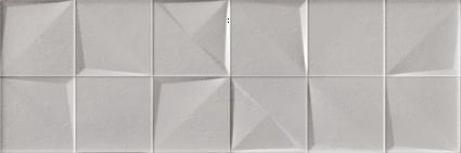 Керамическая плитка Argenta Lure Mosaic Grey, цвет серый, поверхность глянцевая, прямоугольник, 200x600