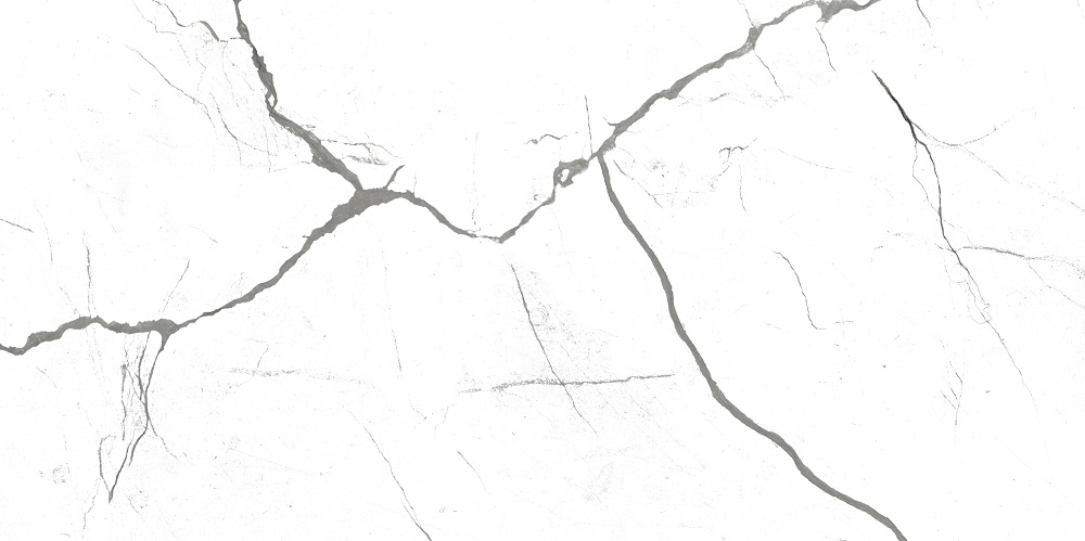 Керамическая плитка Керамин Альба 7, цвет белый, поверхность глянцевая, прямоугольник, 300x900