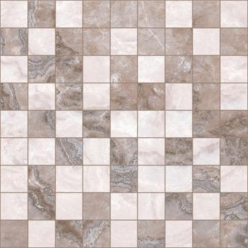Мозаика Laparet Marmo коричневый+бежевый, цвет коричневый бежевый, поверхность глянцевая, квадрат, 300x300