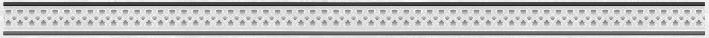 Бордюры Laparet Мармара ажур серый 48-03-06-659, цвет серый, поверхность глянцевая, прямоугольник, 40x600