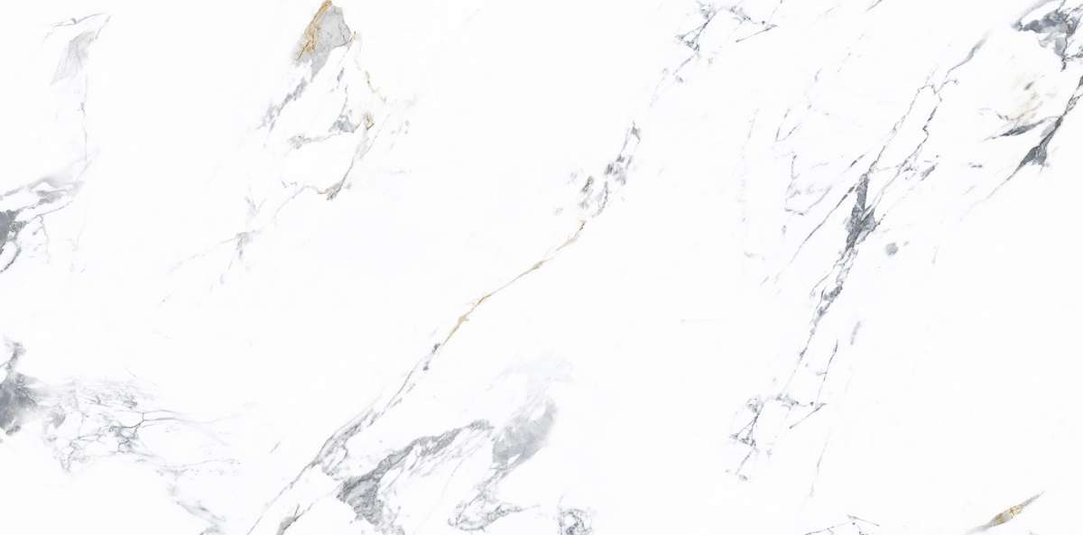 Широкоформатный керамогранит NT Ceramic Atlas Wide Arabescato NTT3003P, цвет белый серый, поверхность полированная, прямоугольник, 1200x2400