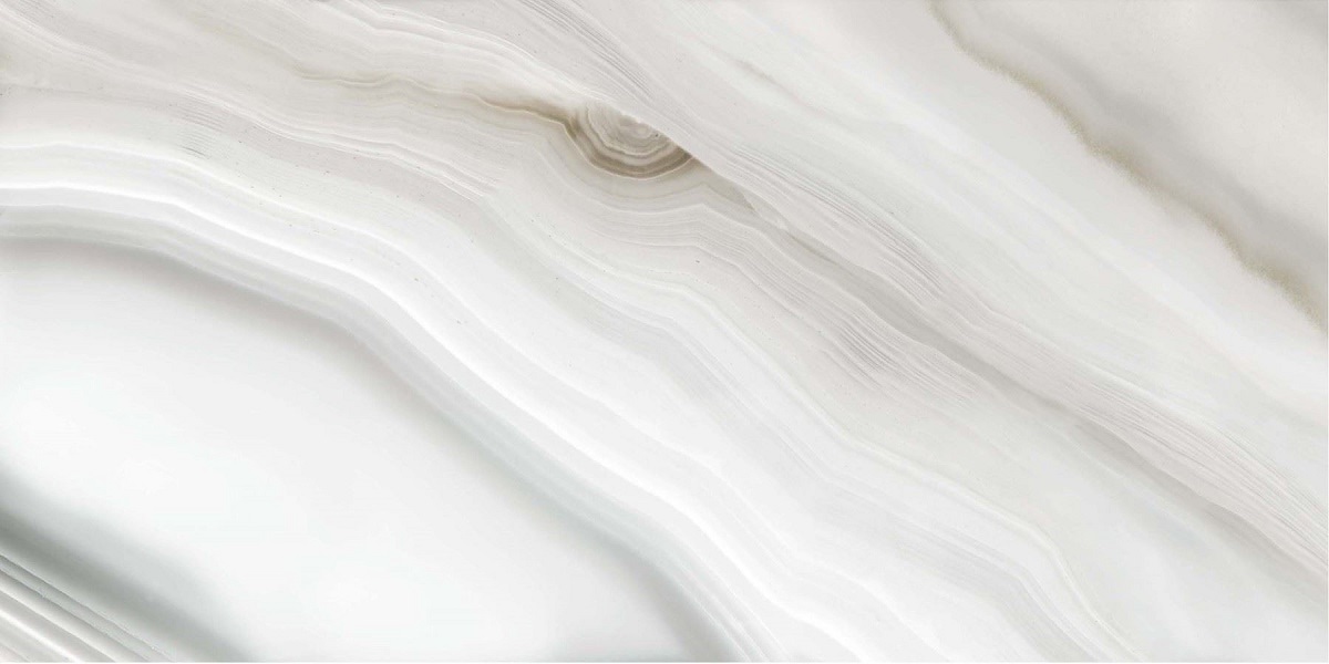Керамогранит SK-Ceramics Onyx Cloud White MB12612-P, цвет серый, поверхность глянцевая, прямоугольник, 600x1200