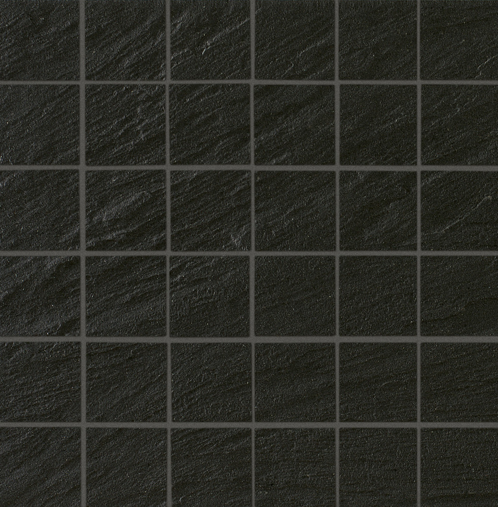 Мозаика Terratinta Archgres Black Mos. TTAR07M5SL, цвет чёрный, поверхность структурированная, квадрат, 300x300