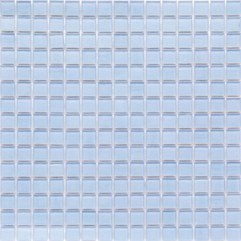 Мозаика Alma Mosaic Transparent TSA18, цвет голубой, поверхность глянцевая, квадрат, 200x200