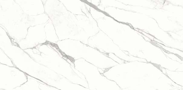 Широкоформатный керамогранит Ariostea Ultra Marmi Bianco Statuario Lucidato Shiny UM6L300583, цвет белый, поверхность полированная, прямоугольник, 1500x3000