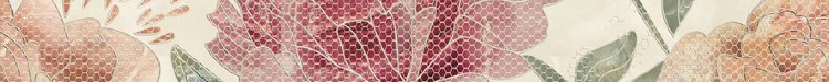 Бордюры Europa Ceramica Atica Rose Cеnefa, цвет розовый, поверхность глянцевая, квадрат, 75x750
