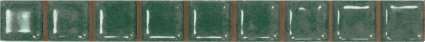 Бордюры Piastrella Дриада Специалле Бордюр 2, цвет зелёный, поверхность матовая, квадрат, 25x250