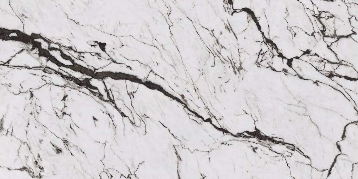 Широкоформатный керамогранит Neolith Classtone San Simone SM01R Ultrasoft 12mm, цвет белый чёрный, поверхность сатинированная, прямоугольник, 1600x3200