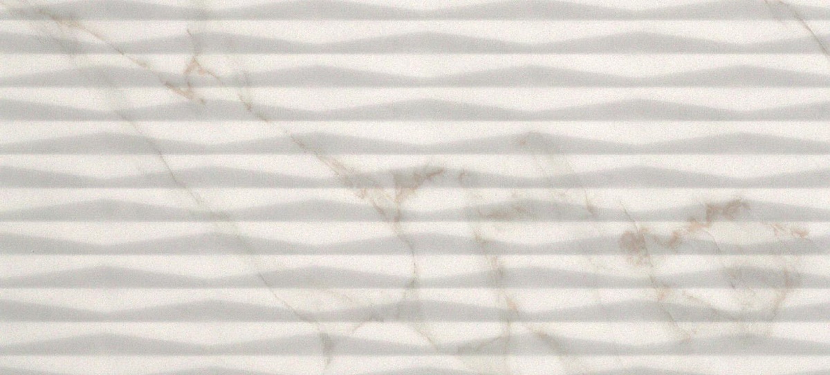 Керамическая плитка Fap Roma 110 Fold Calacatta fLZD, цвет серый, поверхность 3d (объёмная), матовая, прямоугольник, 500x1100