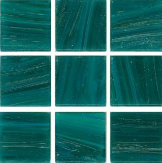 Мозаика Irida Aquarelle 20.AQ67(2), цвет зелёный, поверхность глянцевая, квадрат, 327x327