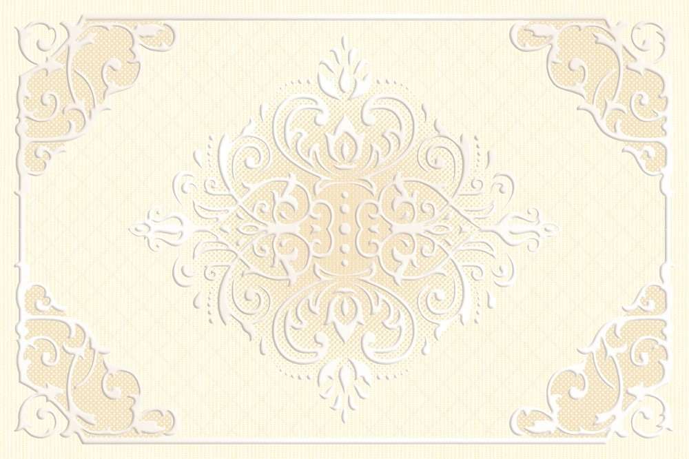 Декоративные элементы Axima Лигурия Декор D, цвет бежевый, поверхность глянцевая, прямоугольник, 200x300