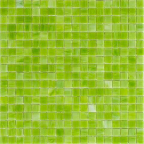 Мозаика Alma Mosaic Smalto SM35, цвет зелёный, поверхность глянцевая, квадрат, 150x150