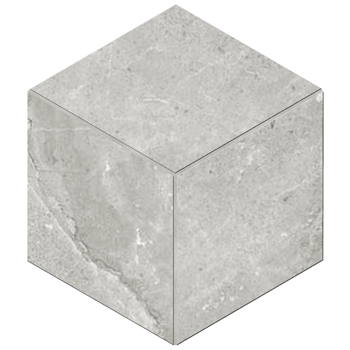 Мозаика Ametis By Estima Kailas Grey KA01 Cube Неполированный 29x25 35071, цвет серый, поверхность матовая, шестиугольник, 250x290