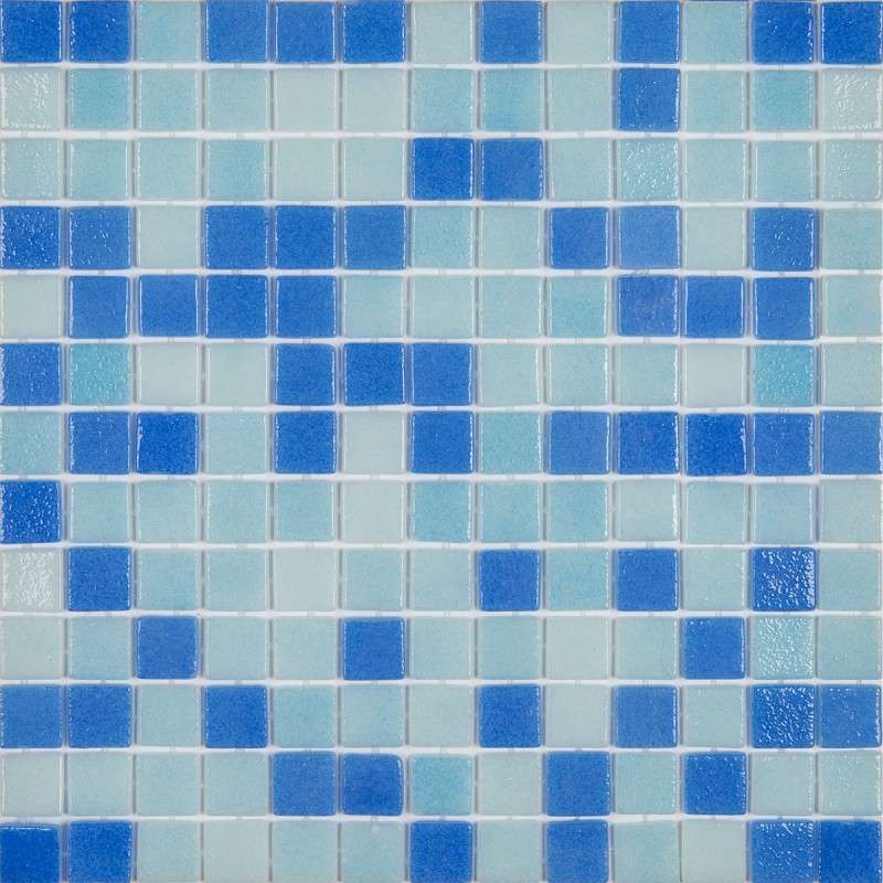 Мозаика Togama Pool&Wellness SPA Caribe, цвет голубой, поверхность глянцевая, квадрат, 340x340
