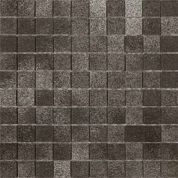 Мозаика La Fabbrica Fusion Mosaico Platinum Lap. Liscia (3x3) 9154, цвет серый, поверхность лаппатированная, квадрат, 326x326