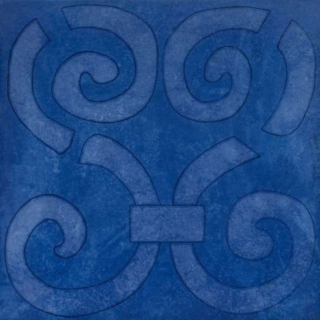 Керамогранит Cedir Mediterraneo Ischia Blu, цвет синий, поверхность матовая, квадрат, 500x500