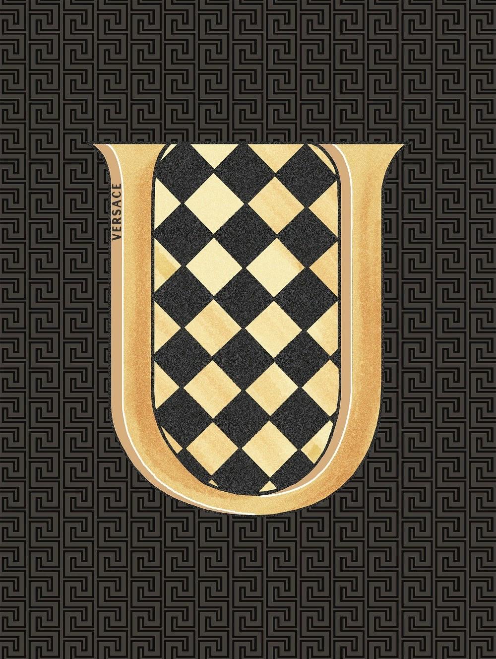 Декоративные элементы Versace Alphabet Lettera Nera U 48990, цвет разноцветный, поверхность глянцевая, прямоугольник, 145x194