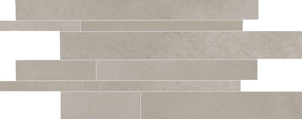 Мозаика Ergon Tr3Nd Listelli Sfalsati Concrete Grey EAUV, цвет серый, поверхность матовая, прямоугольник, 300x600