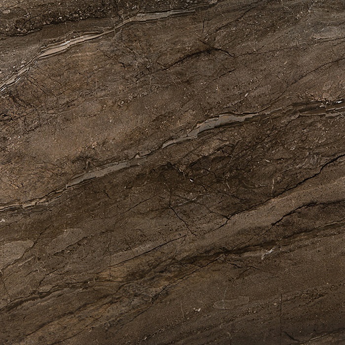 Широкоформатный керамогранит Prissmacer Porcesshine Milos Brown, цвет коричневый, поверхность глянцевая полированная, квадрат, 1200x1200