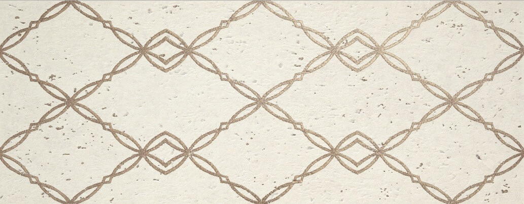 Керамическая плитка La Platera Goldstone Snow Chain, цвет белый, поверхность матовая, прямоугольник, 350x900