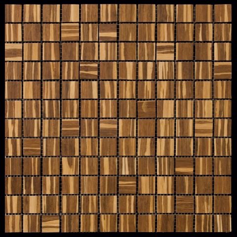 Мозаика Natural Mosaic Bamboo BM-13-23 (BM013-23P) (Бамбук), цвет коричневый, поверхность структурированная, квадрат, 298x298