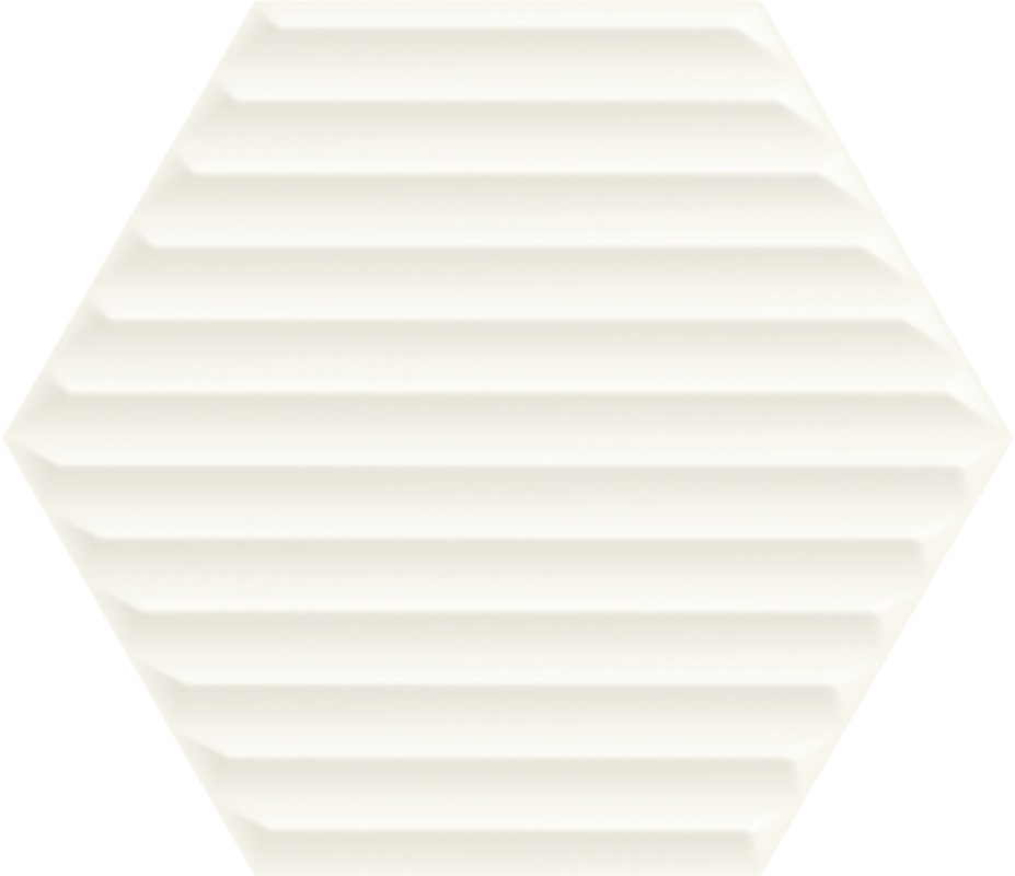 Керамическая плитка Paradyz Woodskin Bianco Heksagon Struktura B Sciana, цвет белый, поверхность структурированная, прямоугольник, 171x198