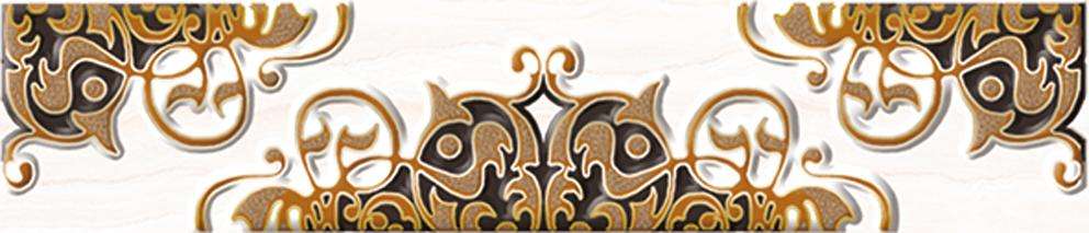 Бордюры Axima Монте-Карло Бордюр G, цвет бежевый, поверхность глянцевая, прямоугольник, 75x350