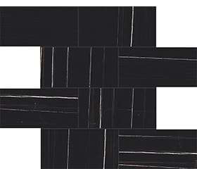 Декоративные элементы Casa Dolce Casa Stones Sahara Noir Glossy 6mm Muretto (7,5X15) 752809, цвет чёрный, поверхность полированная, кабанчик, 300x300