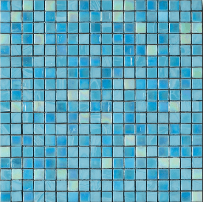 Мозаика Art & Natura Mix Luciano, цвет голубой, поверхность глянцевая, квадрат, 295x295