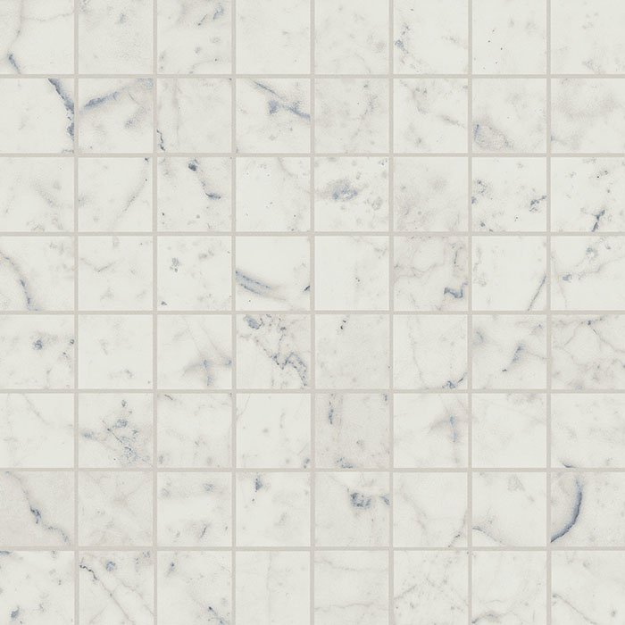 Мозаика Italon Charme Extra Carrara Mosaico Lux 610110000342, цвет белый, поверхность полированная, квадрат, 292x292