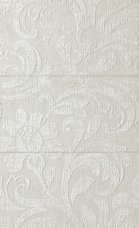Панно Fap Milano&Wall Damasco Bianco Inserto Mix3 fNVZ, цвет серый, поверхность матовая, прямоугольник, 560x915