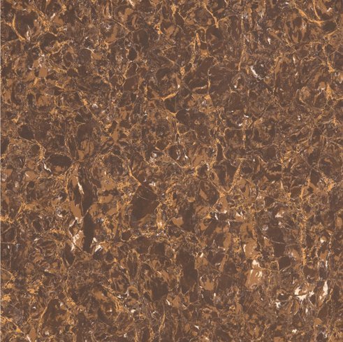 Керамогранит Wajazz L6905, цвет коричневый, поверхность полированная, квадрат, 600x600