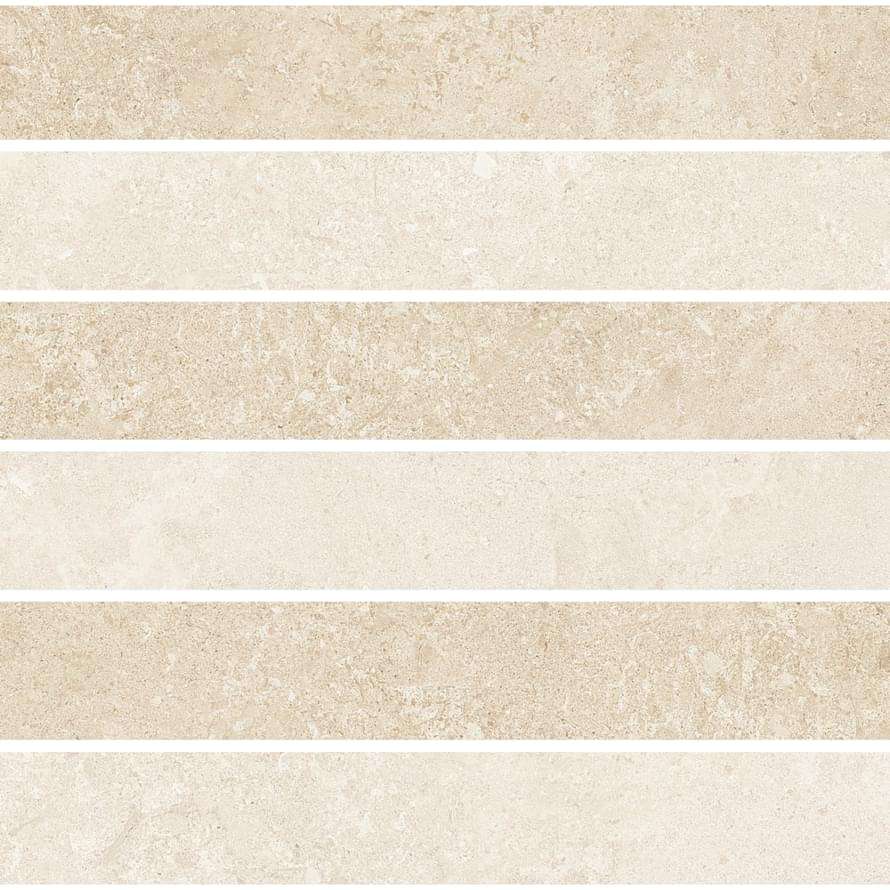 Мозаика Cerim Elemental Stone Cream Limestone Mos 3D Luc 767176, цвет бежевый, поверхность лаппатированная, квадрат, 300x300