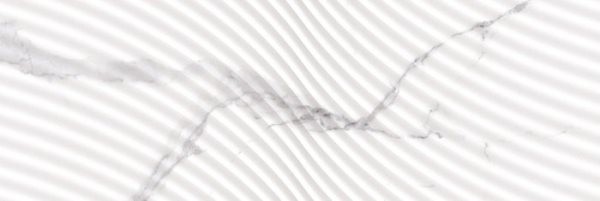 Керамическая плитка Dual Gres Beret Dune, цвет белый, поверхность глянцевая рельефная, прямоугольник, 320x960