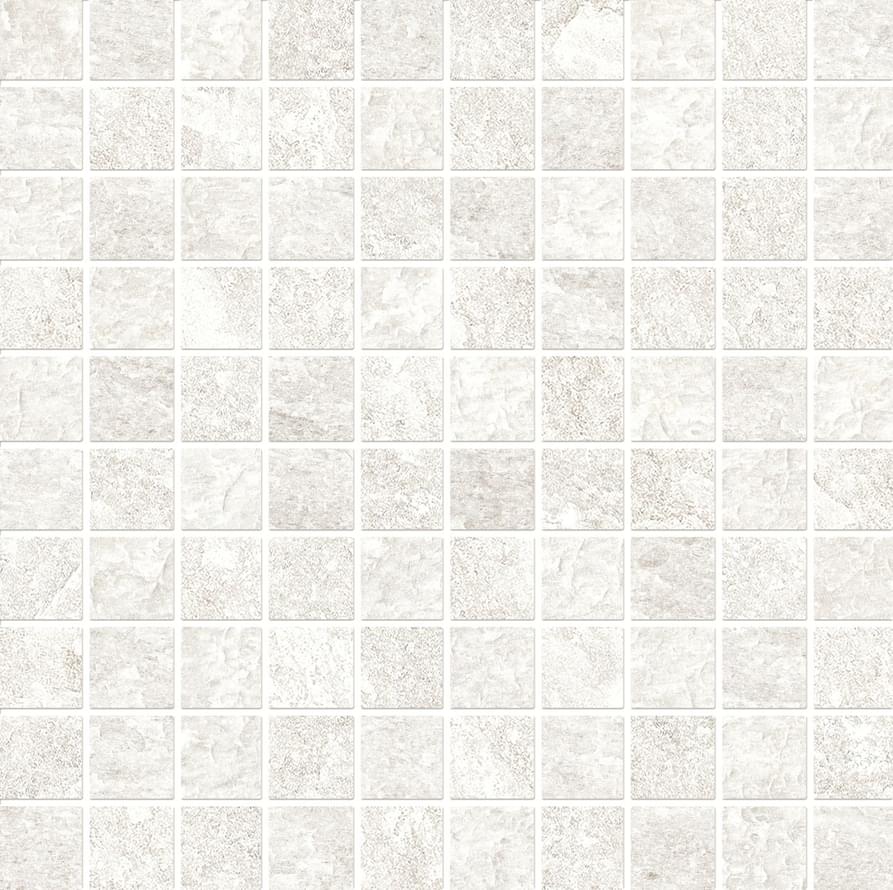 Мозаика Ergon Oros Stone Mosaico White EL1H, цвет белый, поверхность матовая, квадрат, 300x300