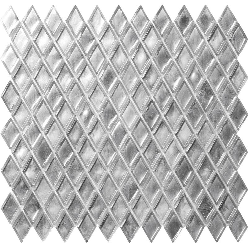 Мозаика Alma Mosaic Glamour ADI-01, цвет серый, поверхность глянцевая, прямоугольник, 274x290