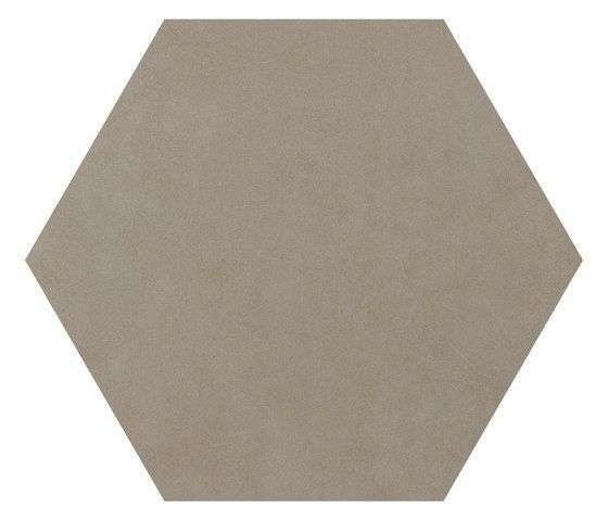 Керамогранит Ornamenta Basic Taupe BA60T, цвет серый, поверхность матовая, шестиугольник, 600x600