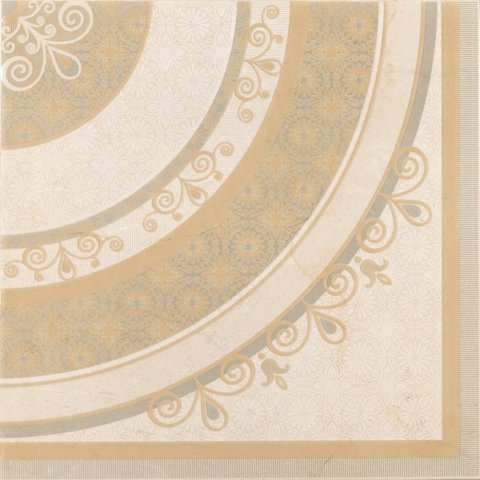 Декоративные элементы Cifre Roseton Atessa, цвет бежевый, поверхность глянцевая, квадрат, 450x450
